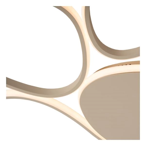 Lucide SAMLING - Flush ceiling light - LED Dim. - CCT - 1x72W 2700K/4000K - Taupe - detail 2